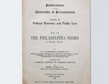 <em>The Philadelphia Negro</em> by W. E. B. Du Bois
